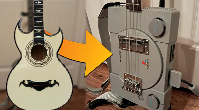 Imagen de Un usuario convierte su PlayStation en un bajo… ¡y lo mejor es que es funcional!