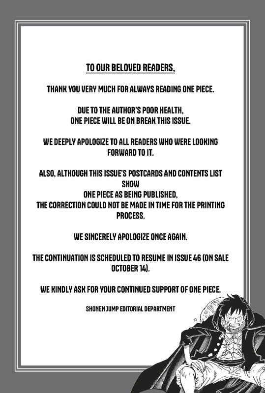 shonen jump comunicado one piece
