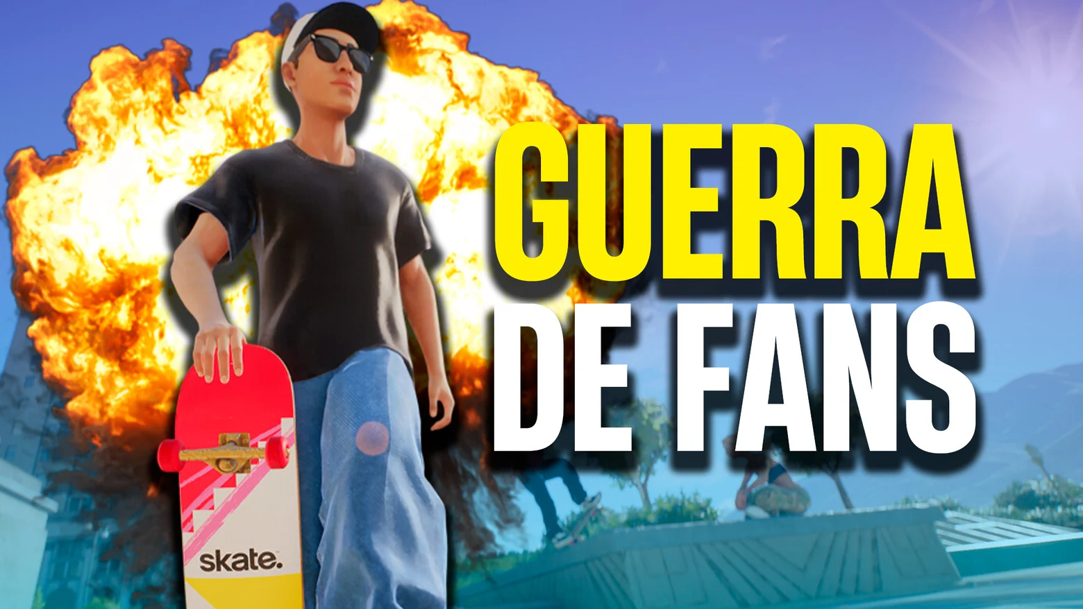 La guerra de fans de skate.