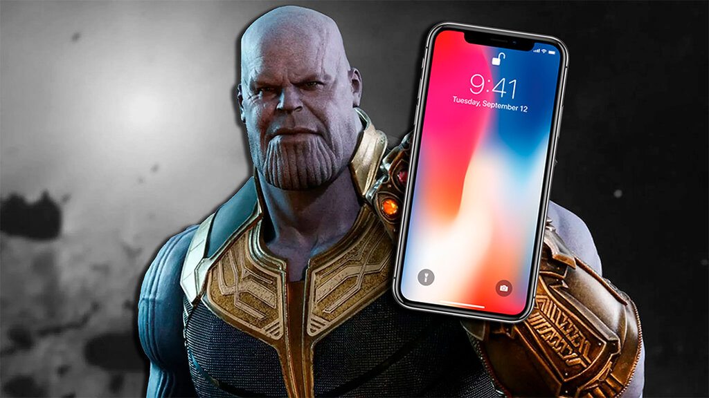 thanos iphone villanos