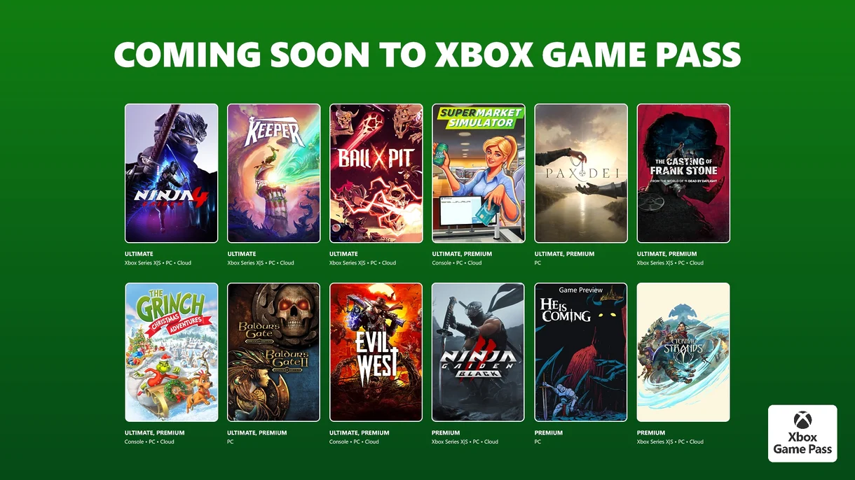 Xbox Game Pass Octubre 2025