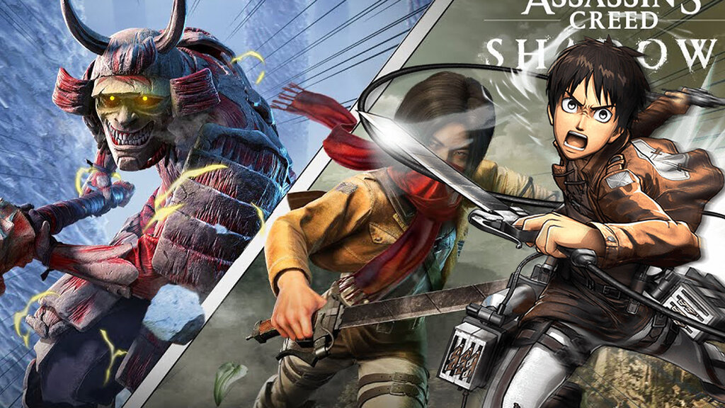 Nadie lo vio venir: Assassin’s Creed Shadows anuncia colaboración con Ataque a los Titanes… ¡y es GRATIS!