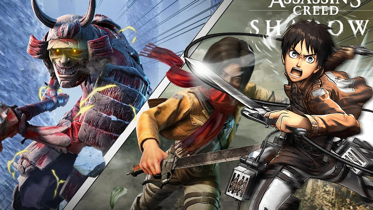 Nadie lo vio venir: Assassin’s Creed Shadows anuncia colaboración con Ataque a los Titanes… ¡y es GRATIS!