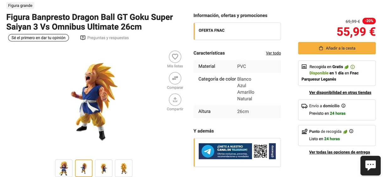 Figura Dragon Ball Goku SS3