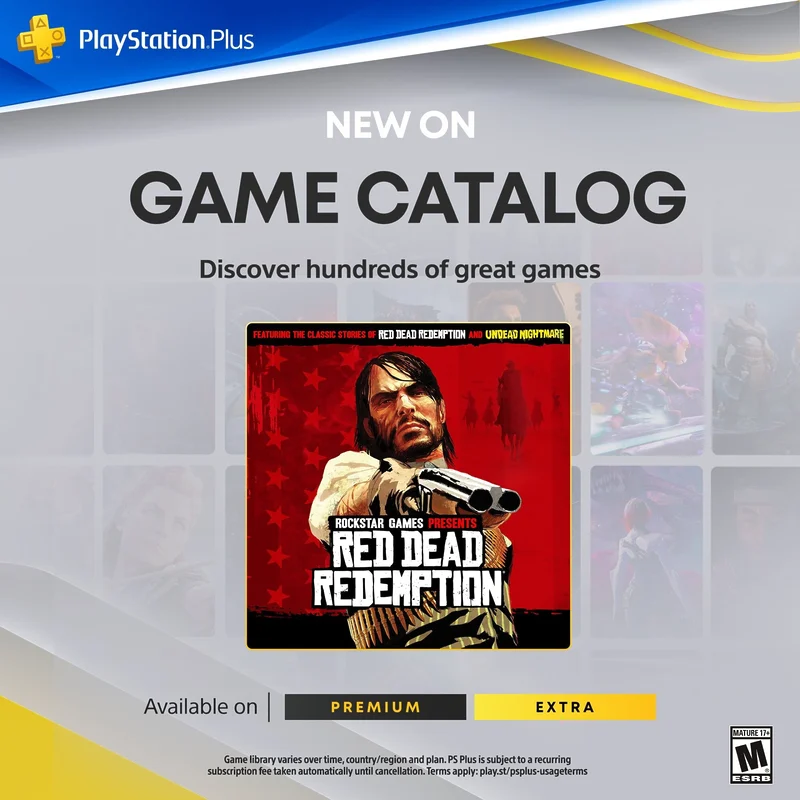 PS Plus Extra suma otro juego sorpresa: Red Dead Redemption llegará al servicio pronto