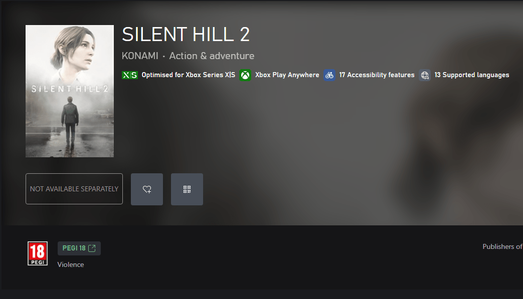imagen 2025 11 20 174542703 Silent Hill 2 Remake ya figura en Xbox Series X/S en un país y confirma que aparecerá en el Xbox Partner Preview