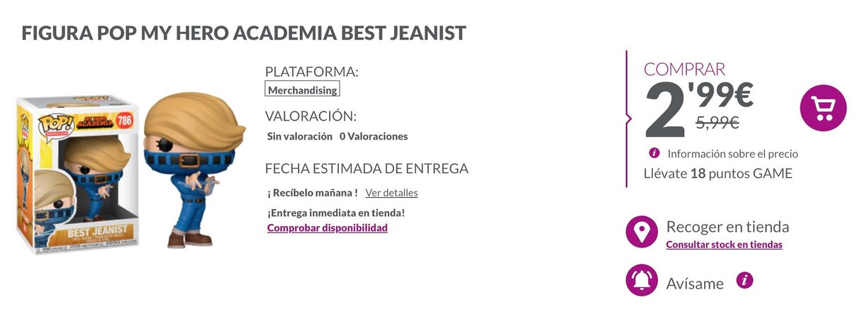 My Hero Academia Funko POP Beast Jeanist