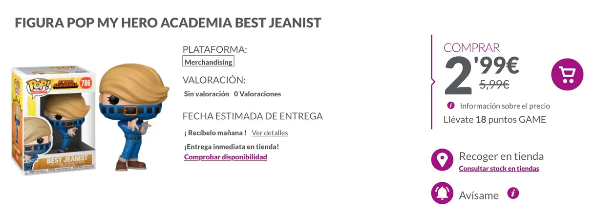 My Hero Academia Funko POP Beast Jeanist