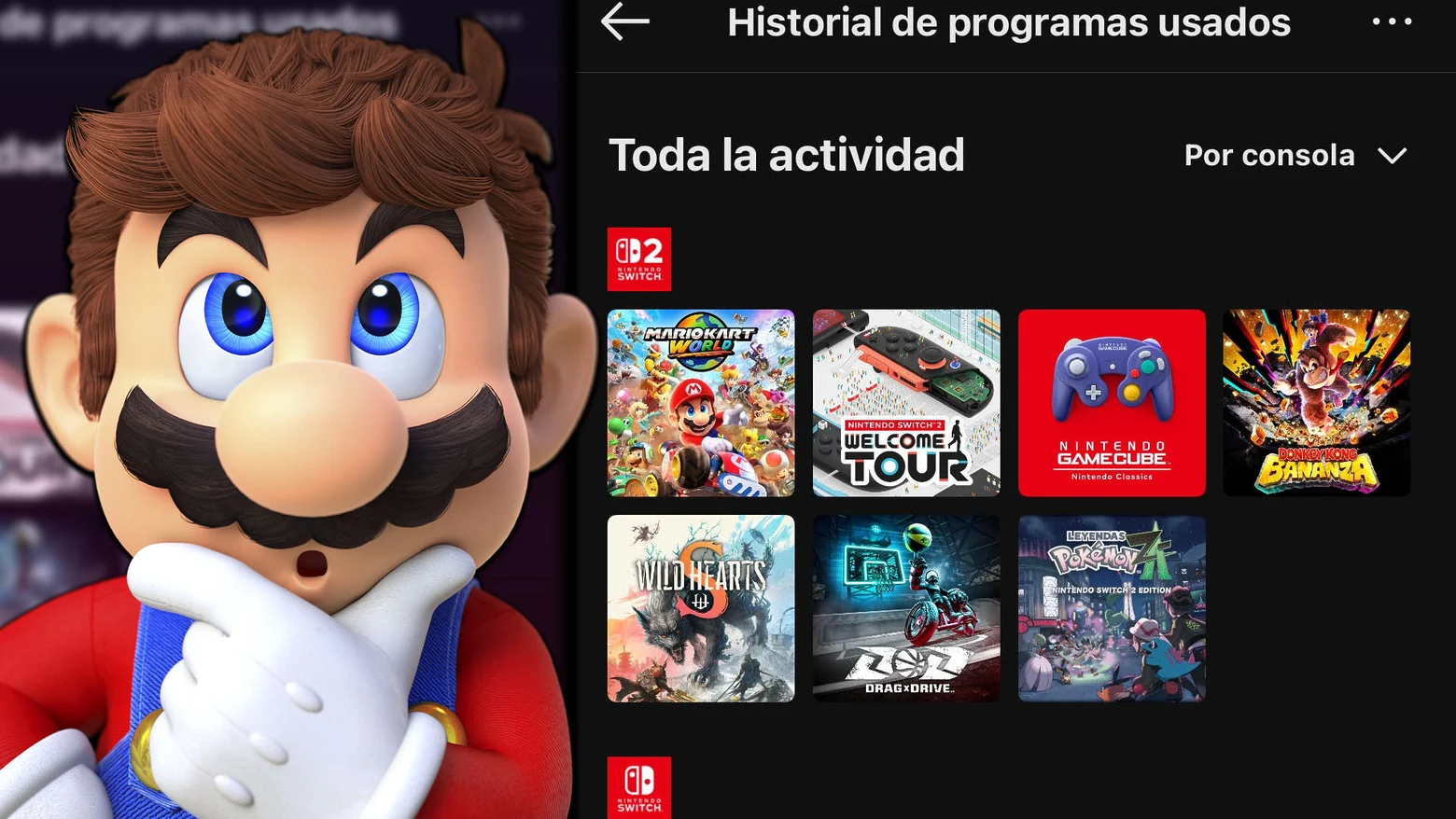 Nintendo te deja ver TODO tu historial… aunque bloquea una parte que muchos querían recuperar