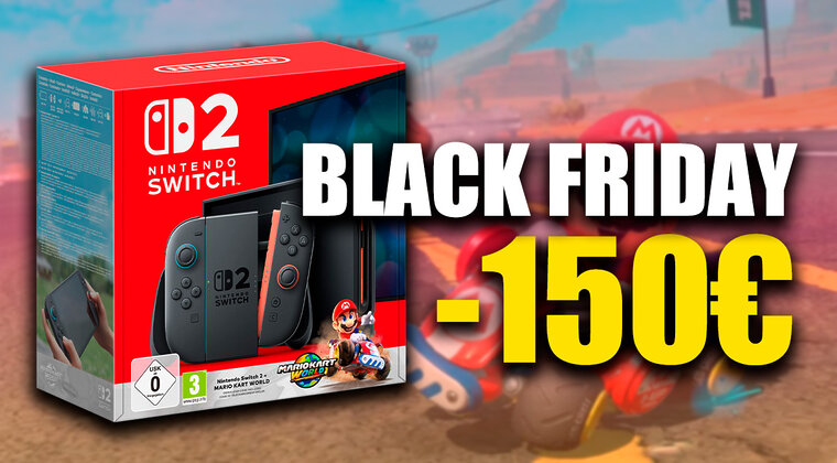 Imagen de De 510€ a 350€: el descuento histórico de Nintendo Switch 2 en Black Friday que se agotará pronto