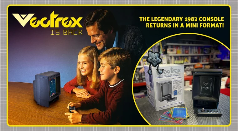 Imagen de Vectrex Mini resucita la legendaria consola de 1982 en Kickstarter: pantalla AMOLED, mando Bluetooth y función de reloj geek