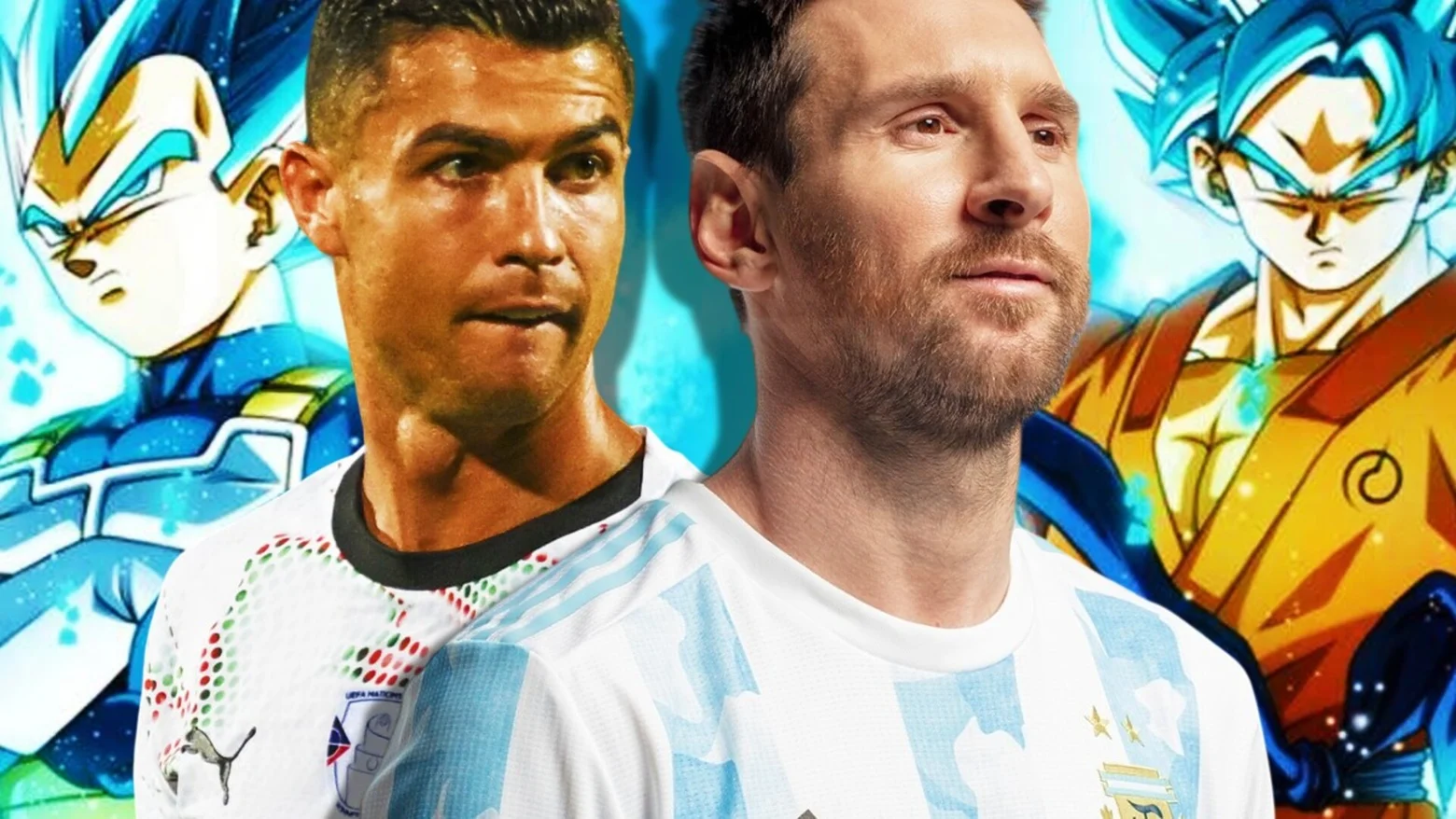 cristiano vegeta messi goku