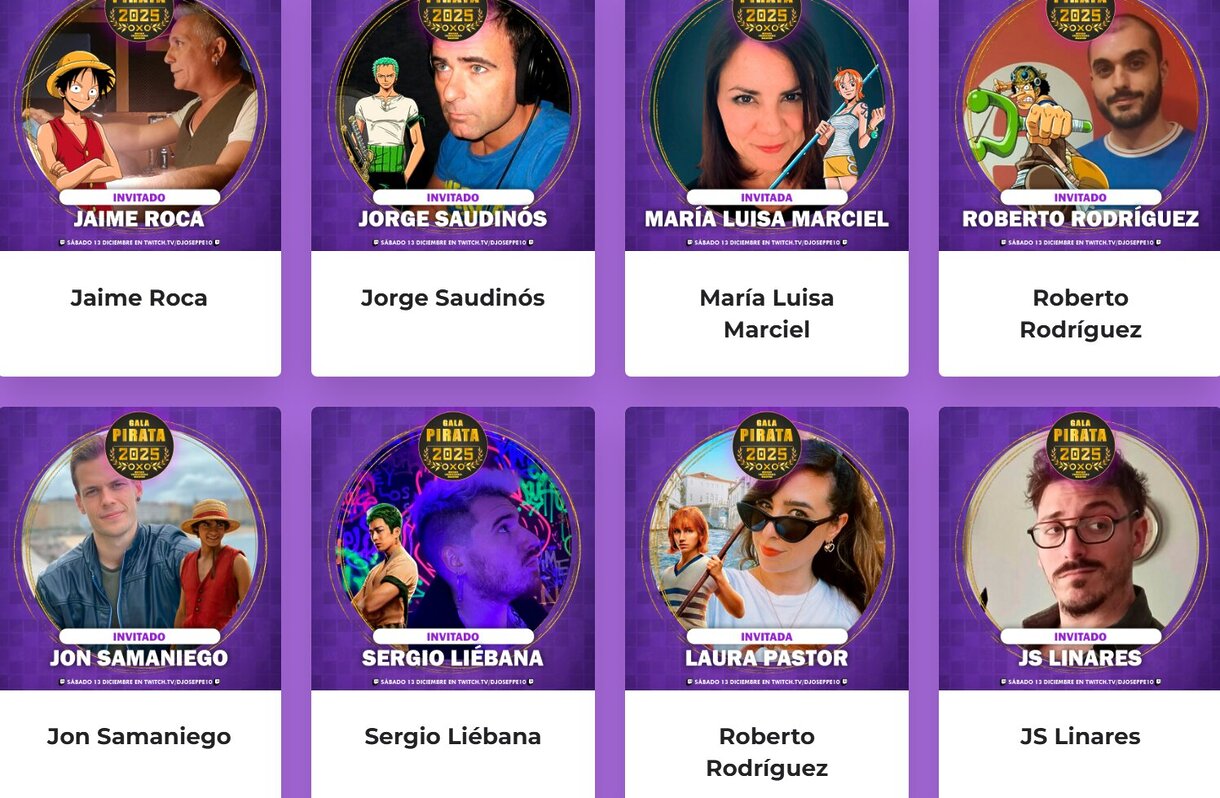 invitados gala pirata 2025