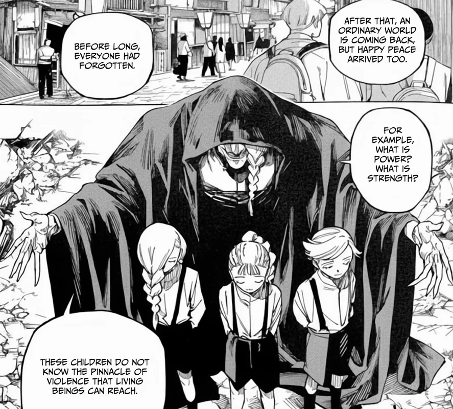 Viñeta filtrada del capítulo 15 de Jujutsu Kaisen Modulo