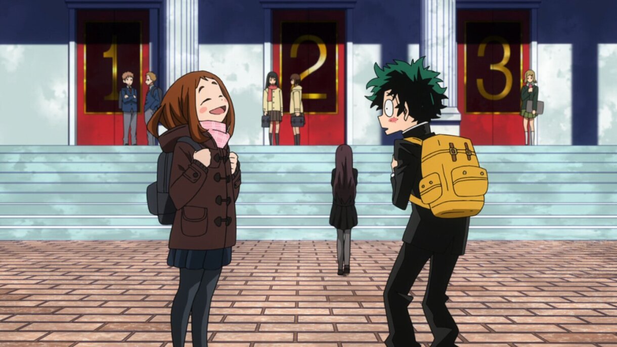 My Hero Academia Deku Ochaco primer encuentro