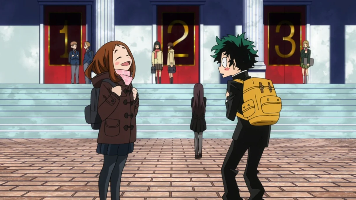 My Hero Academia Deku Ochaco primer encuentro