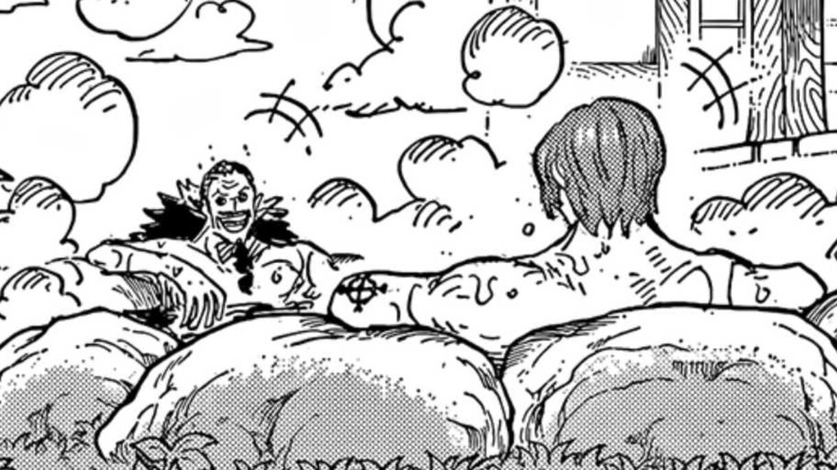 Shanks y Gaban en el manga de One Piece