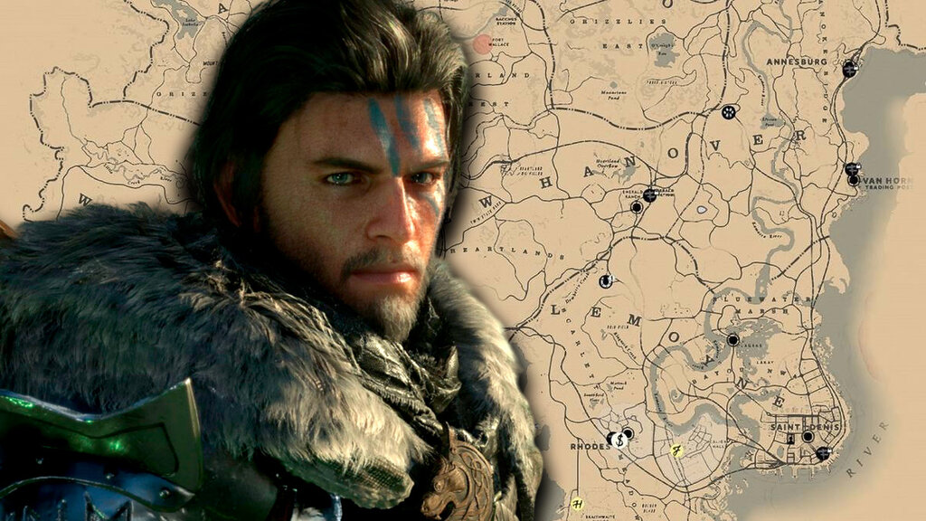 Comparan el mapa de Crimson Desert con el de Red Dead Redemption 2