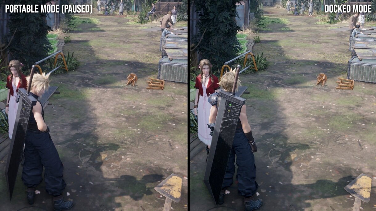 Comparativa Final Fantasy VII Remake Intergrade en Nintendo Switch 2