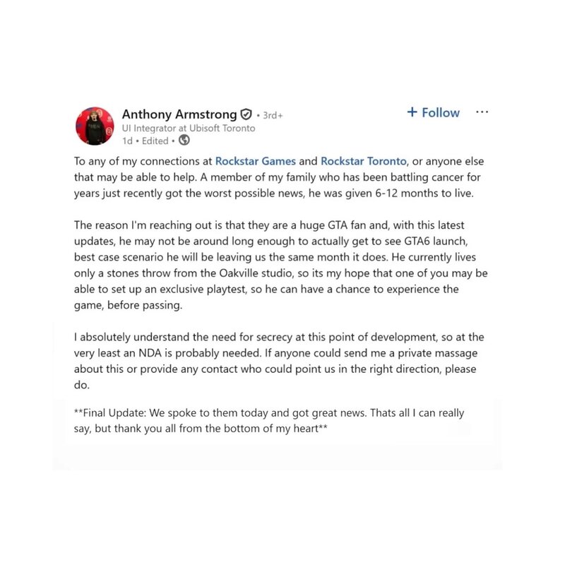 Rockstar hace algo inesperado con GTA VI… y la historia ha emocionado a toda la comunidad