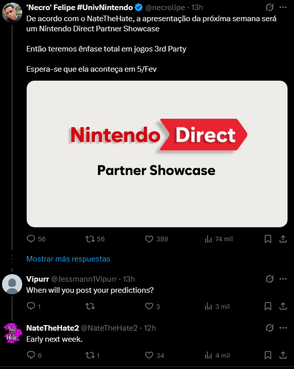 Un Nintendo Direct llegaría la semana que viene, pero no es el que todos esperan