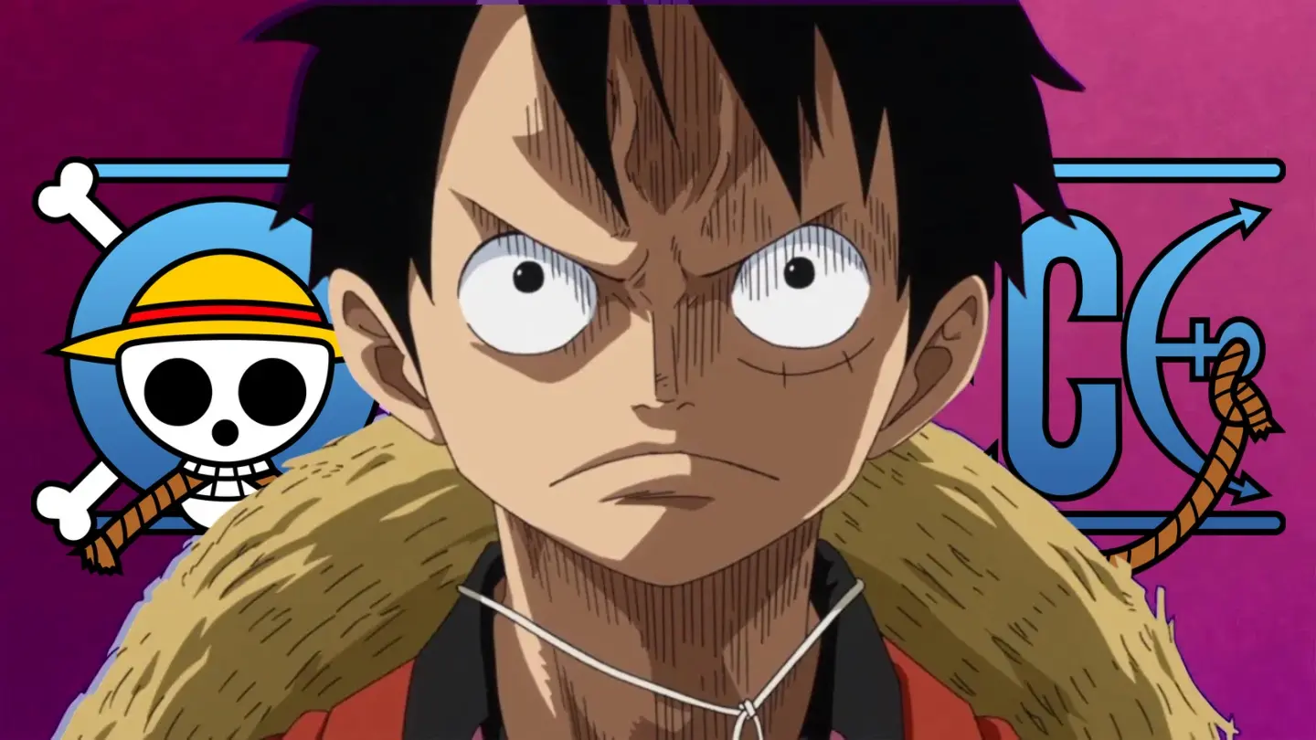 Luffy serio en One Piece