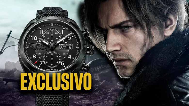 Leon de Resident Equil Requiem mirando a su reloj valorado en 2.000 euros