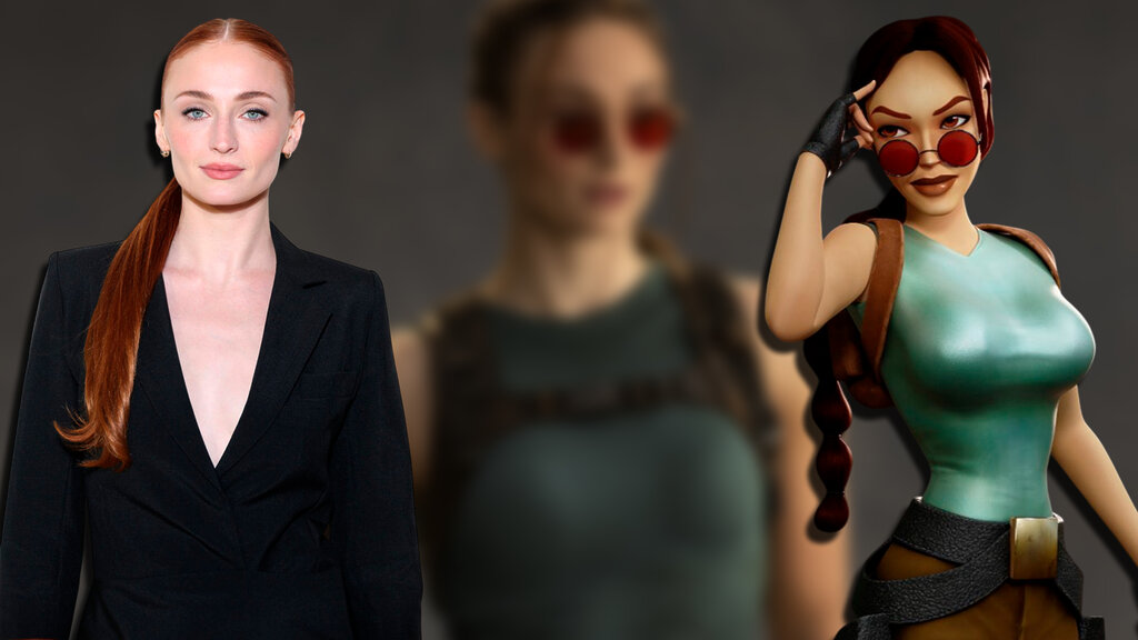 Sophie Turner como Lara Croft en Tomb Raider
