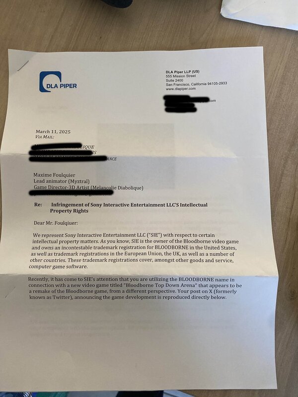 PlayStation tomó medidas contra un proyecto fan de Bloodborne, aunque genera un montón de dudas por este motivo