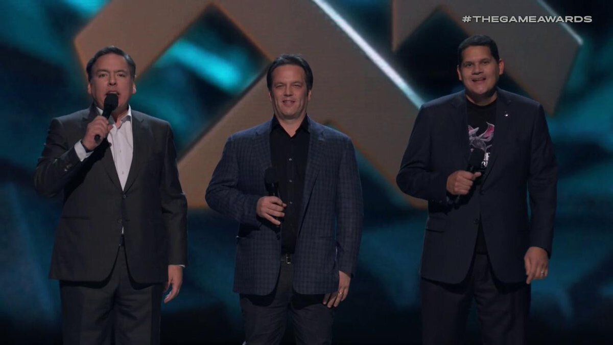 Shawn Layden, Phil Spencer y Reggie Fils-Aimé