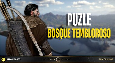 Imagen de Crimson Desert: Cómo resolver el puzle Ruinas del Bosque Tembloroso