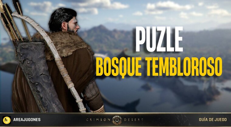 Imagen de Crimson Desert: Cómo resolver el puzle Ruinas del Bosque Tembloroso