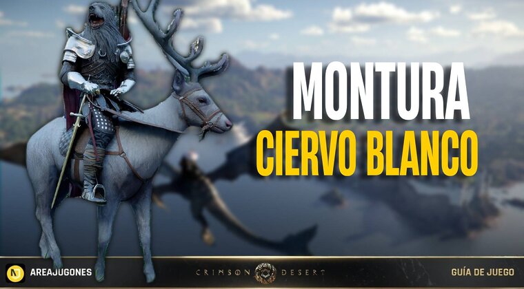 Imagen de Crimson Desert: Cómo conseguir la montura del Ciervo Blanco Legendario