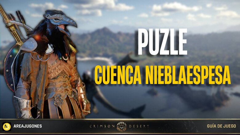 Imagen de Crimson Desert: Cómo resolver el puzle de la Cabeza de Dragón de la Cuenca Nieblaespesa