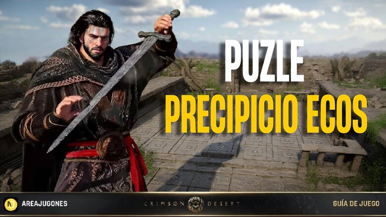 Imagen de Crimson Desert: Cómo resolver el puzle del Precipicio de los Ecos