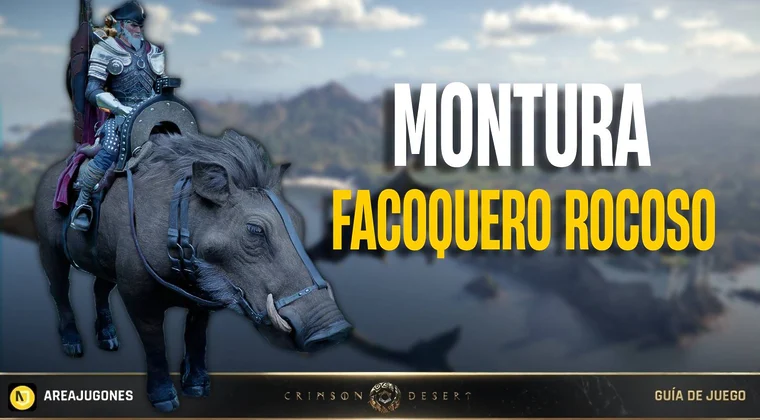 Imagen de Crimson Desert: Cómo conseguir la montura Facóquero Colmillo de Roca