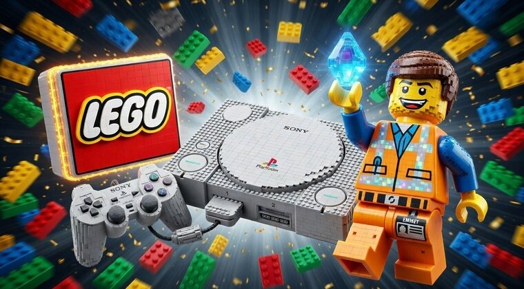 Imagen de LEGO y PlayStation 1 juntos: se filtra un set de la consola original con mando incluido para este año