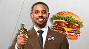 Imagen de Michael B. Jordan lo confirma: las estrellas de Hollywood celebran sus Oscar comiendo hamburguesas