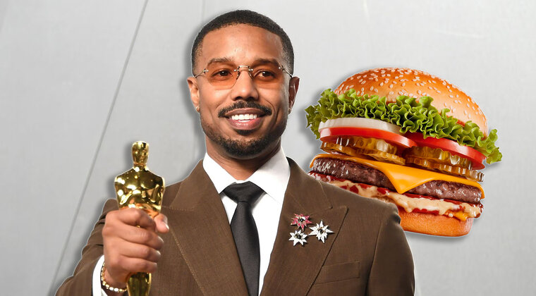Imagen de Michael B. Jordan lo confirma: las estrellas de Hollywood celebran sus Oscar comiendo hamburguesas