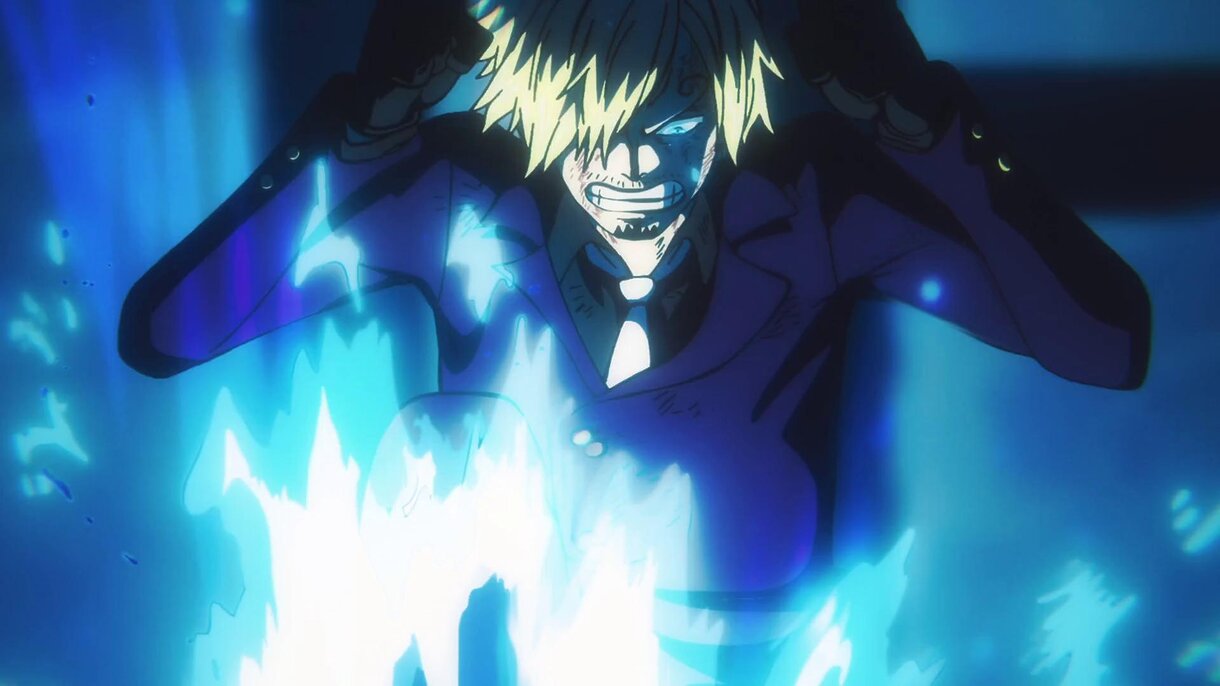 Sanji usando Ifrit Jambe