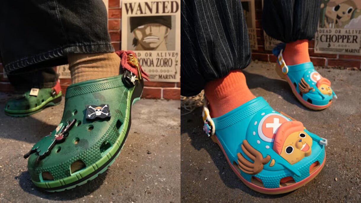 Crocs inspirados en Zoro y Chopper de One Piece
