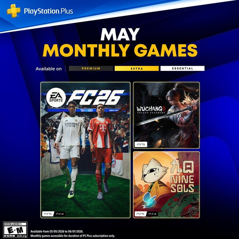 PS Plus mayo 2026: todos los juegos gratis para los suscriptores Essential