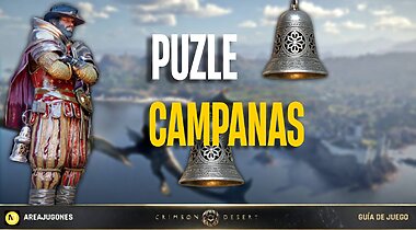 Imagen de Crimson Desert: Cómo resolver el puzle de las campanas en las Montañas de Acero
