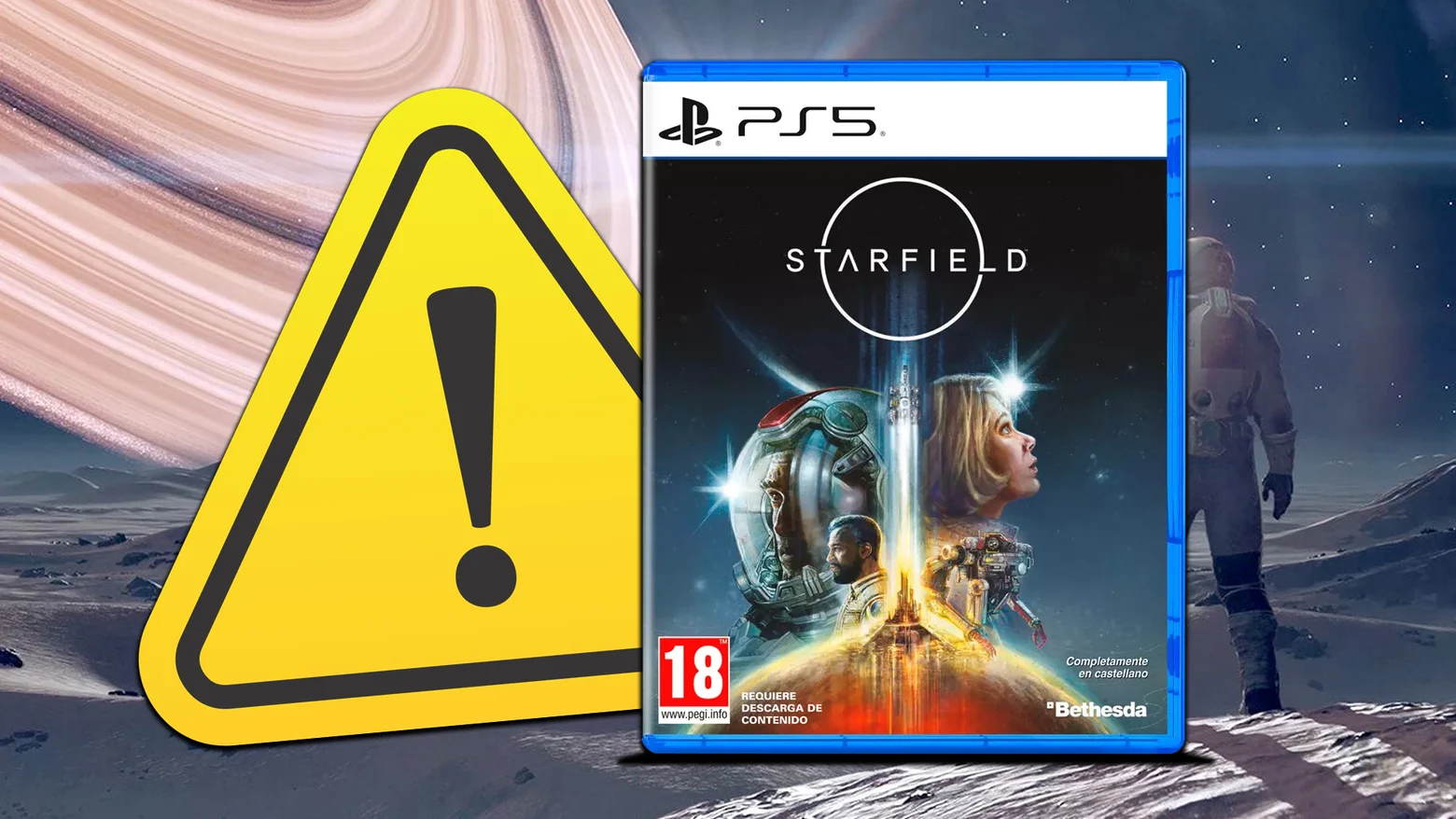 Starfield en PS5 no se puede jugar sin internet: el disco no incluye todo el videojuego
