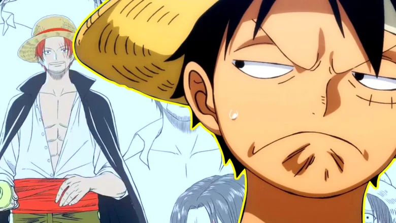 Luffy y Shanks en The One Piece