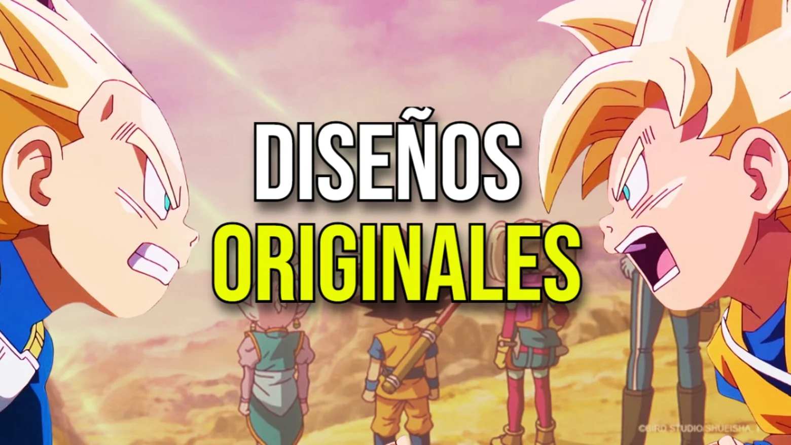daima diseños originales goku y vegeta