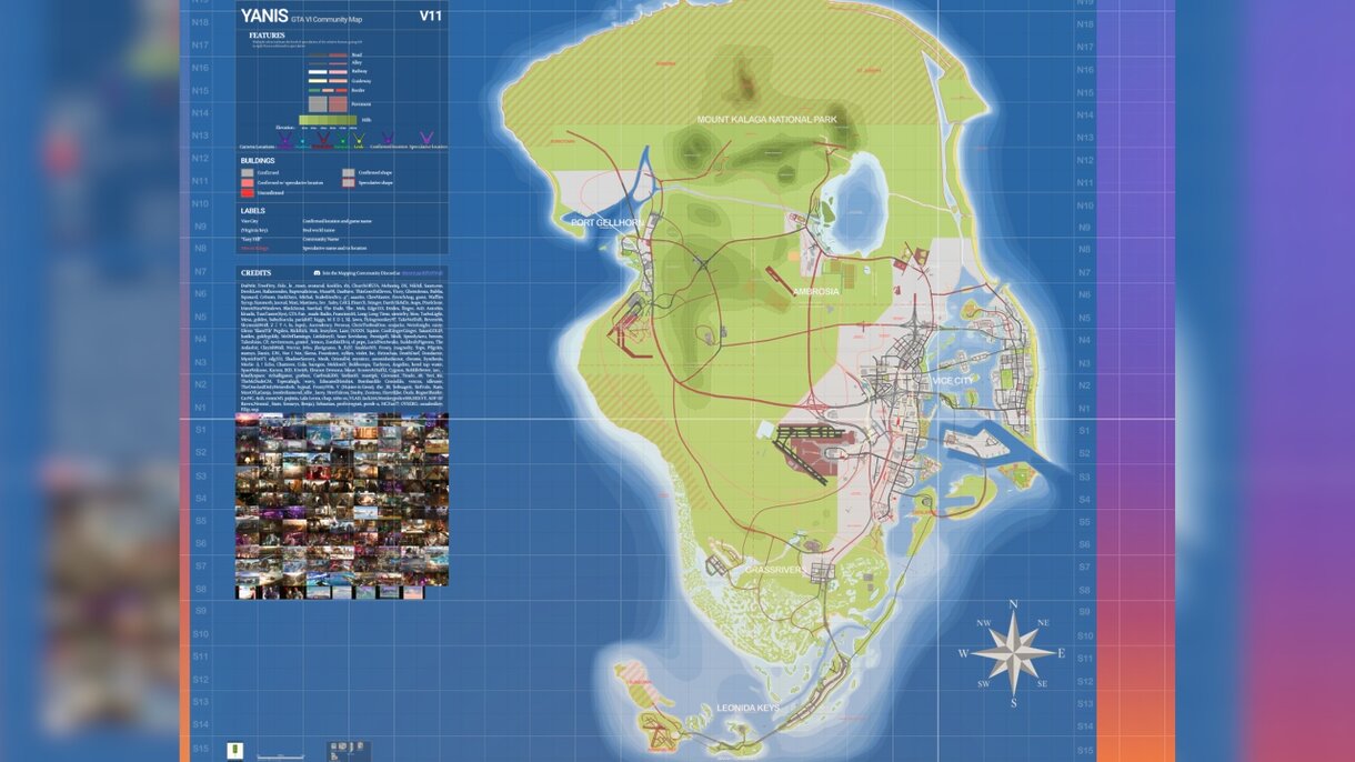 Mapa aproximado de GTA VI