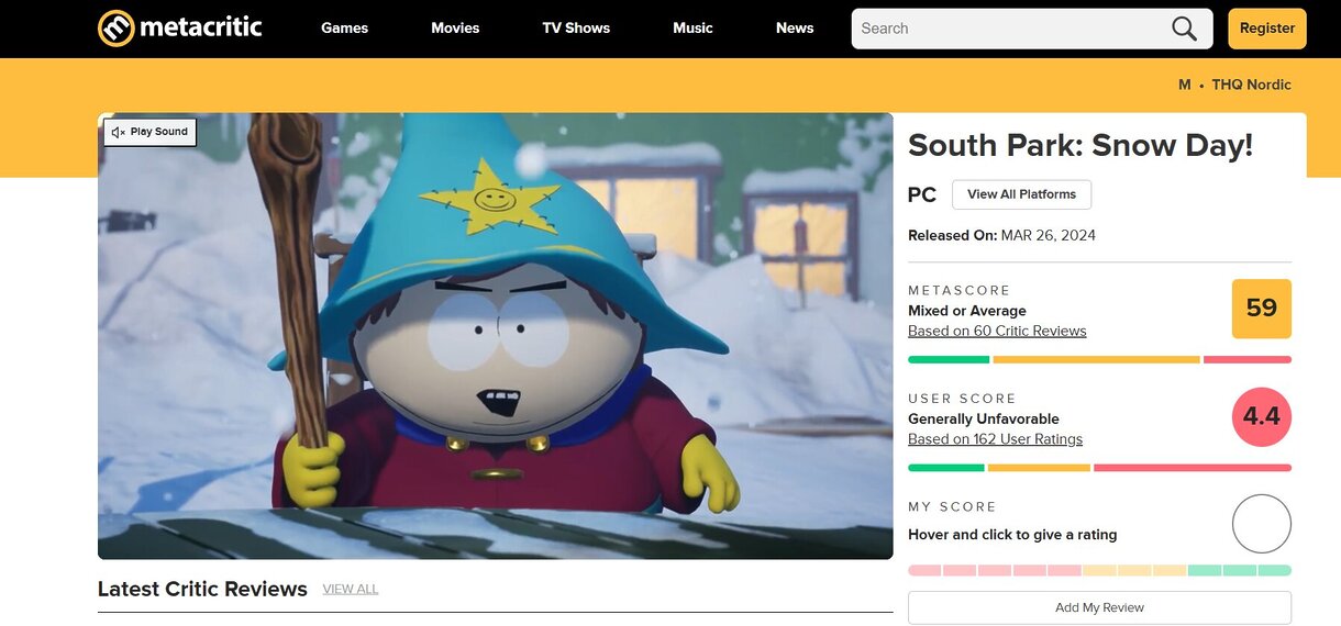Скриншот из игры South Park: Snow Day!