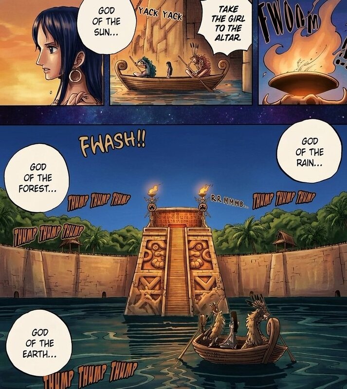 Primera mención al Dios de la Lluvia en One Piece