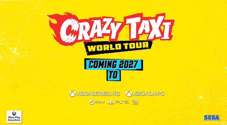 Imagen de Crazy Taxi vuelve con World Tour para PC, Xbox, Switch 2 y PS5 en 2027 tras casi una década en silencio